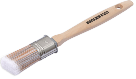 Angled Oval Brush Wood